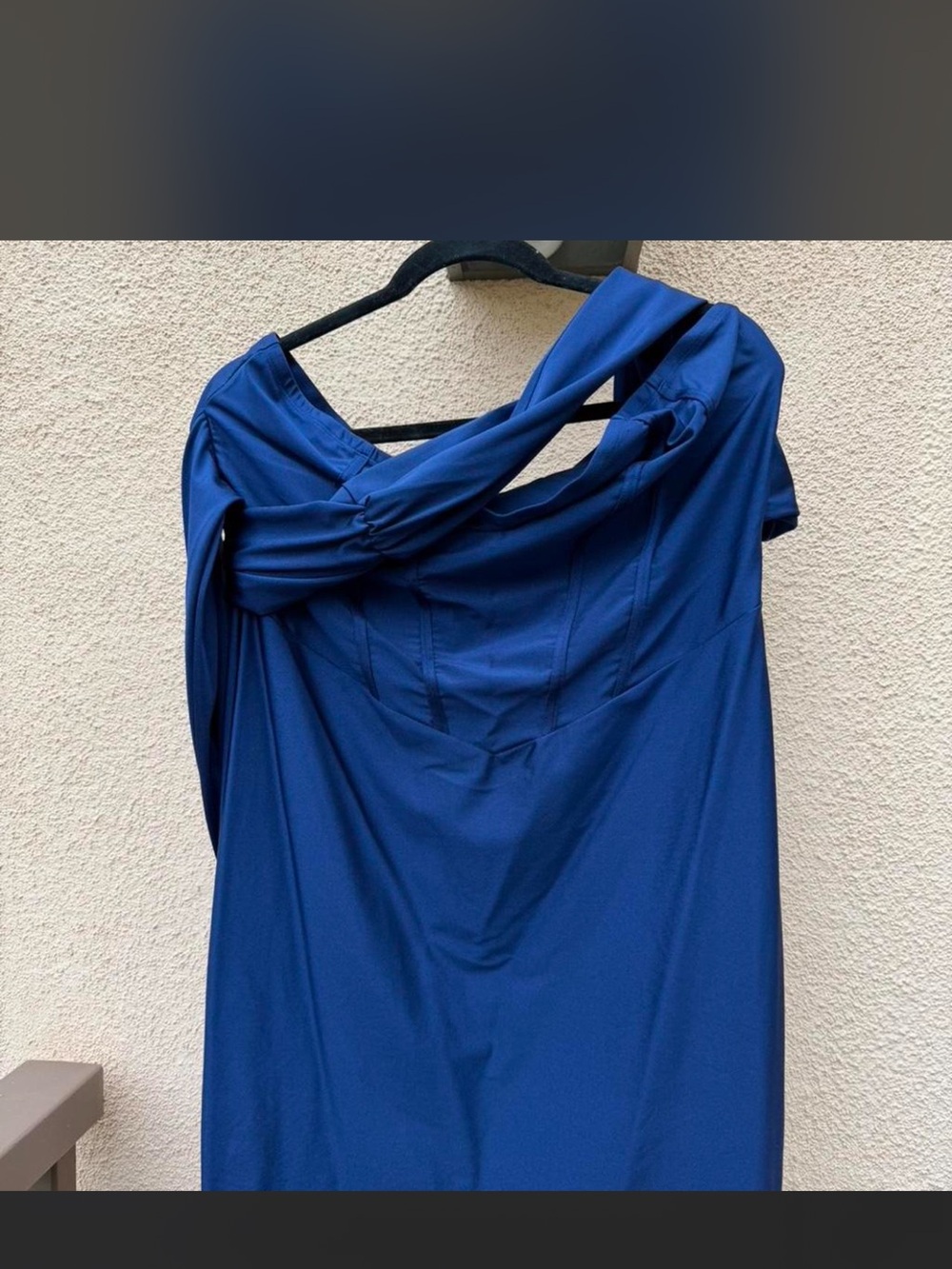 Fashion Nova One-Shoulder Royal Blue Evening Dress
